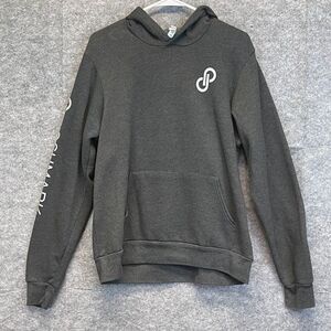 POSHMARK Hoodie Sweatshirt Women's Large Charcoal Gray Pocket Long Sleeve Fleece